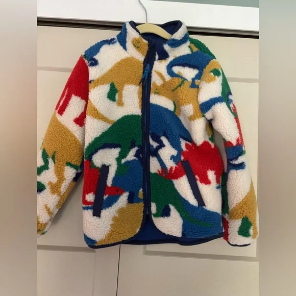 Mini Boden Dino Borg Fleece, Size 5-6, NWT - Picture 3 of 5